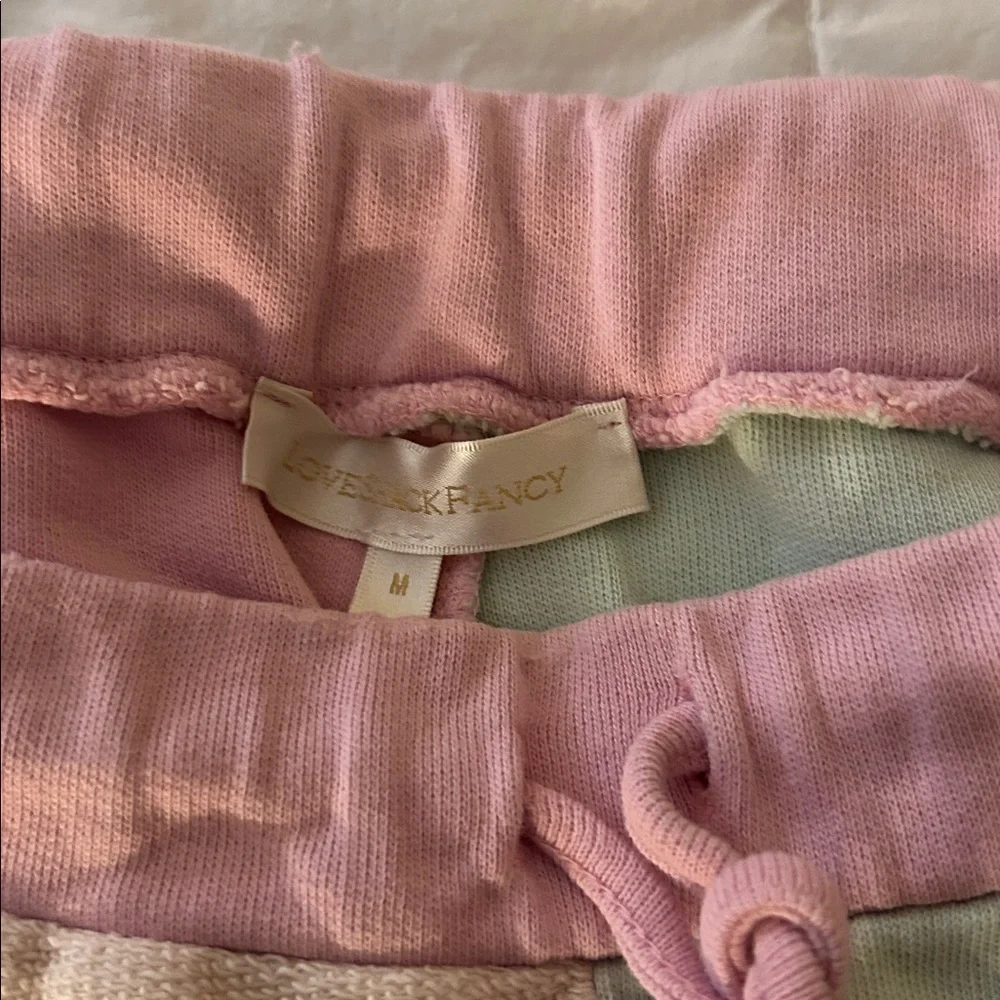 LoveShackFancy Patchwork Joggers - Picture 2 of 7